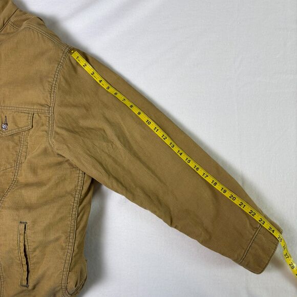 Vintage Levi's Corduroy Sherpa Lined Trucker Jacket Men's XXL Tan Beige Brown - Picture 9 of 16
